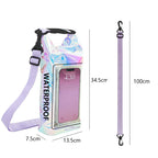 Sac bandoulière waterproof avec pochette smartphone tactile - 2L ou 5L