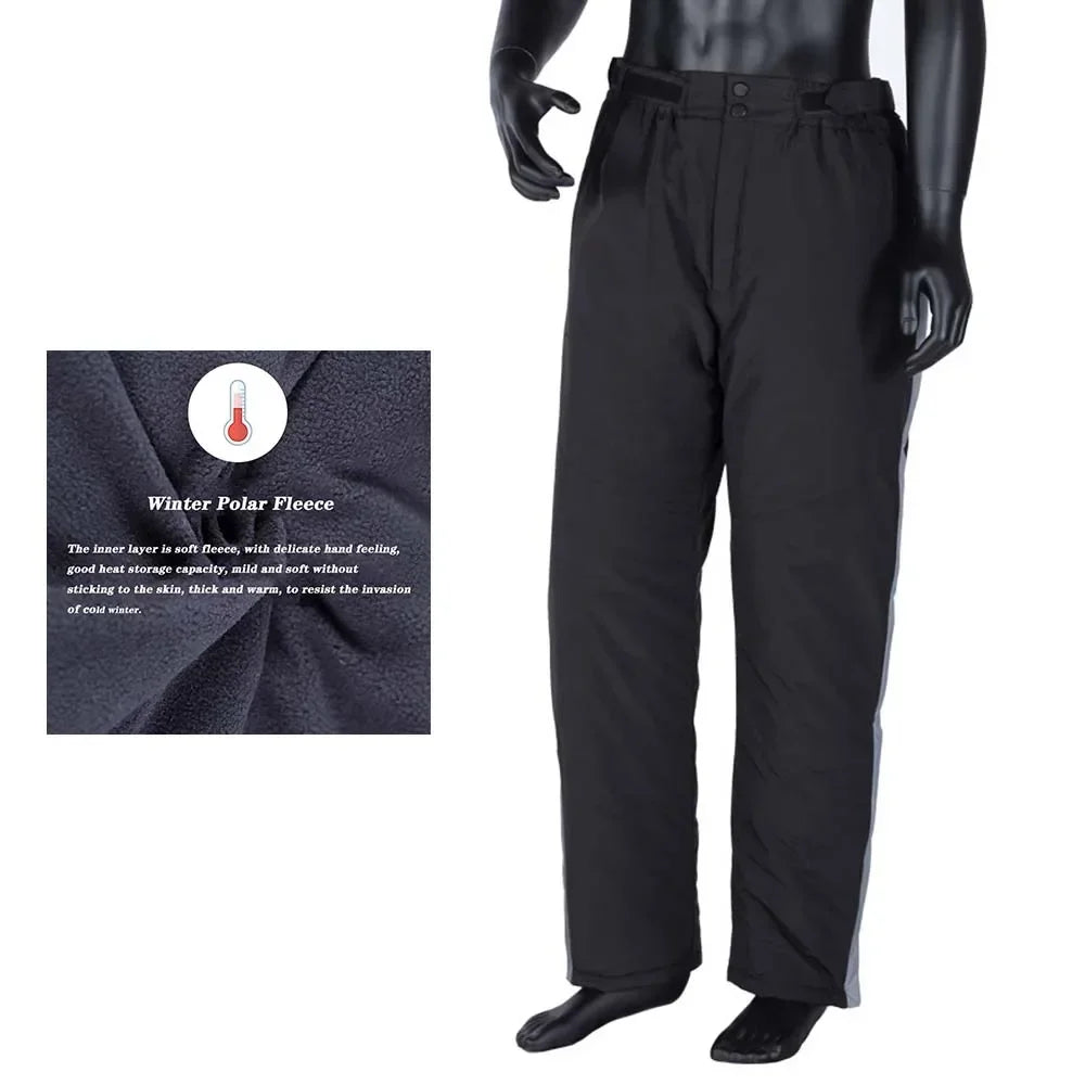 Surpantalon Coupe-vent et Imperméable de Moto - Doublure Polaire