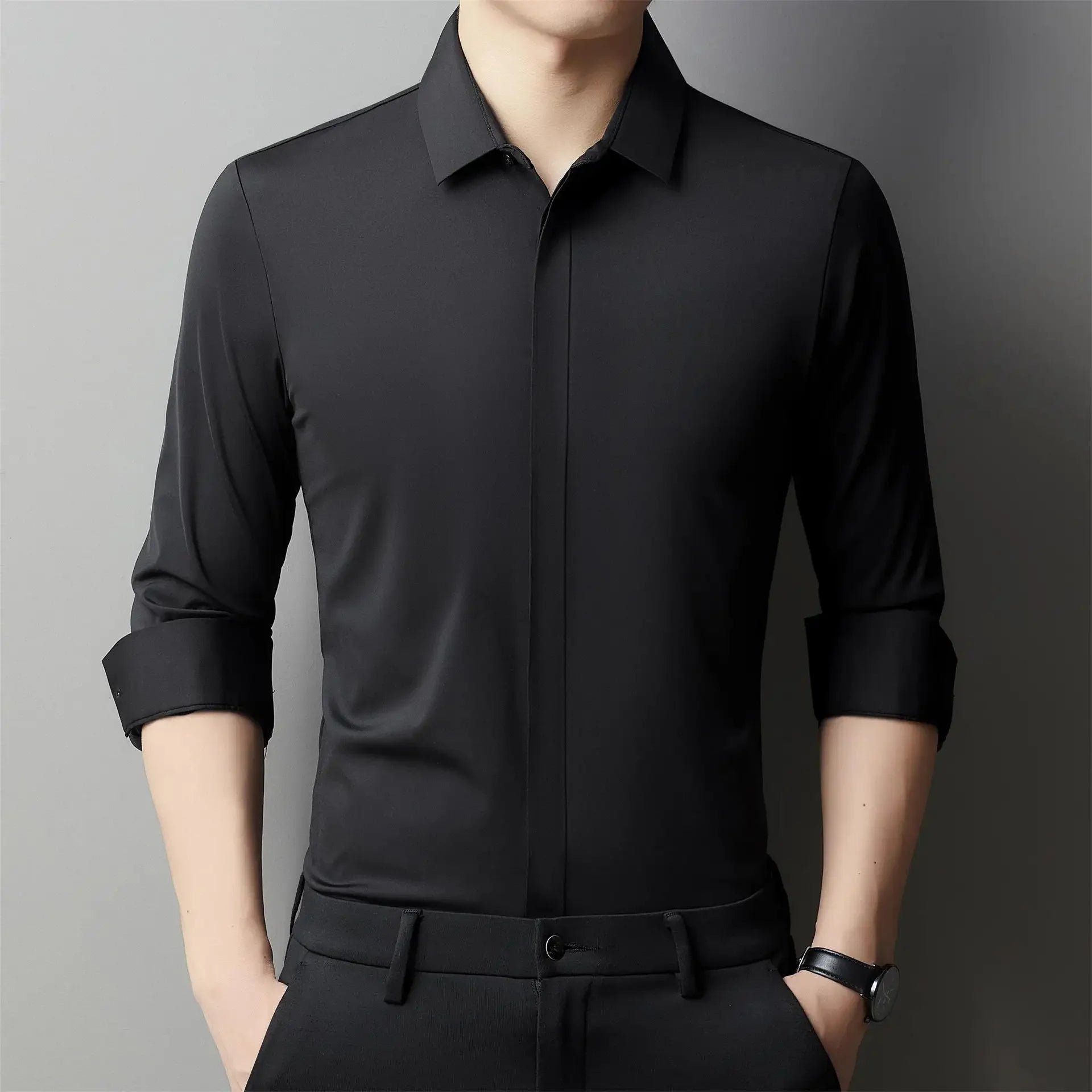 Chemise Infroissable & Élastique - Homme