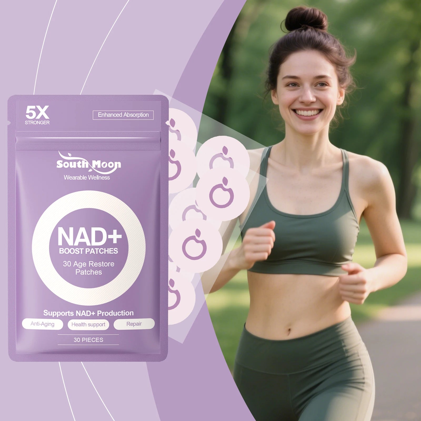 NAD+ Patchs - Booster énergie, métabolisme et anti-âge