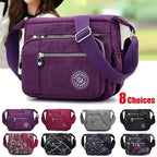 Sac Bandoulière Femme Nylon Imperméable Multi-Poches