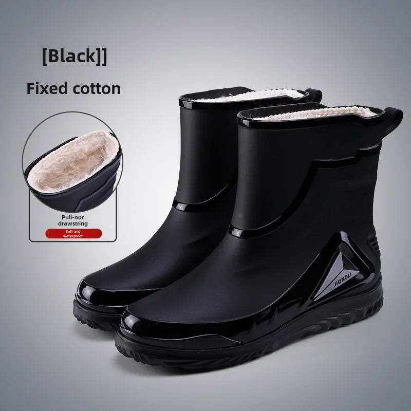 Bottes de Pluie à Polaire pour Homme