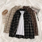 Chemise à carreaux d'automne pour Femmes