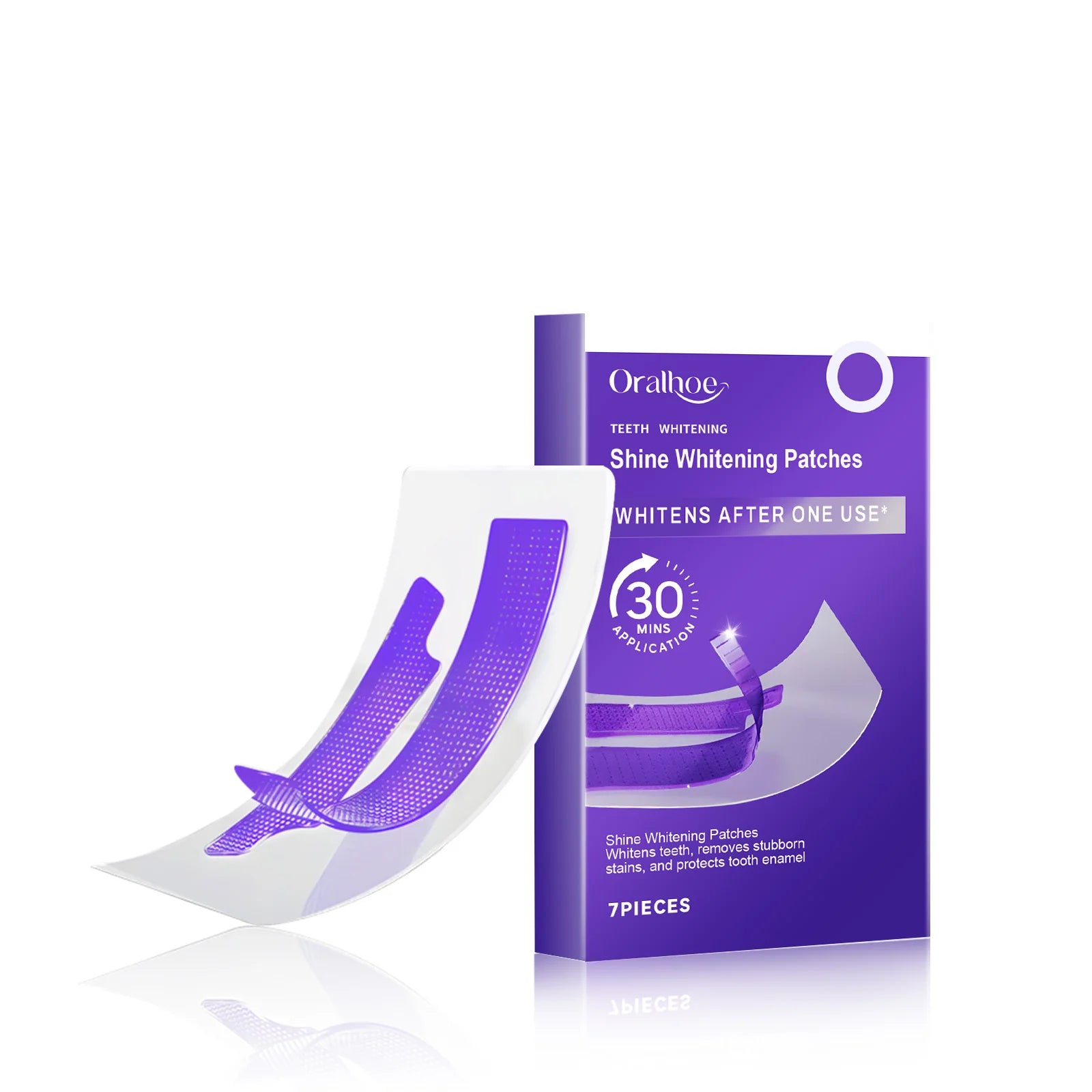 14x Bandes de Blanchiment Dentaire au Gel Violet - EXPRESS' 30min