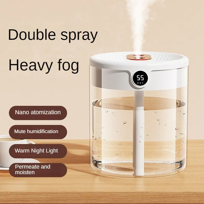 Humidificateur à double pulvérisation avec USB - Grande capacité 2L