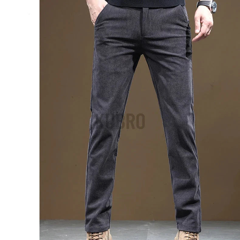 Pantalon en Velours Côtelé Slim Fit pour Homme