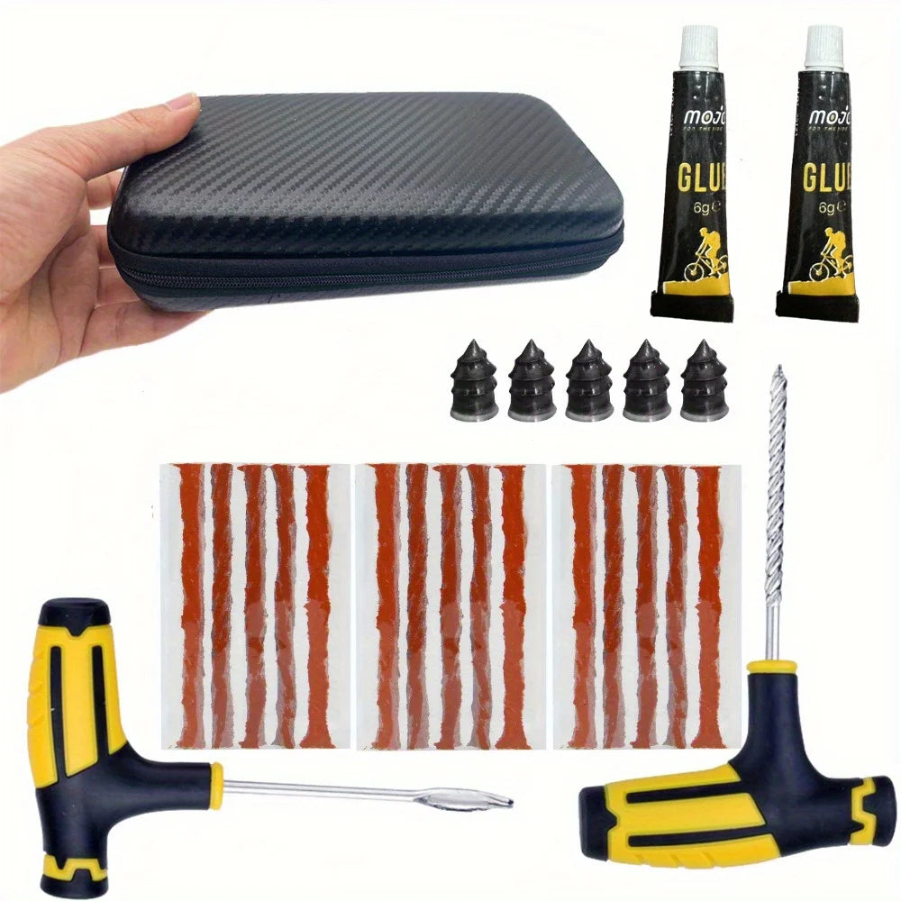 Set Anti-Crevaison d’Urgence – Colle + Mèches Incluses