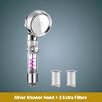 Filtered Turbocharged Shower Head - 3 Modes