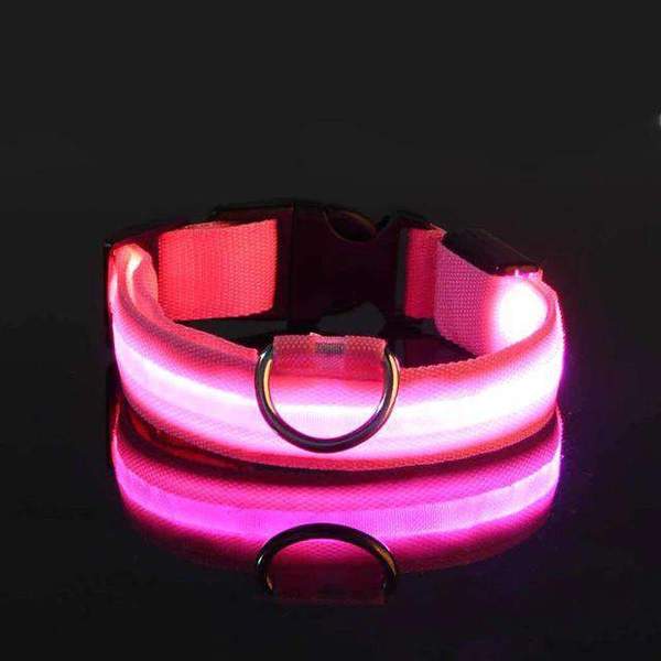 Collar with waterproof LED lighting
