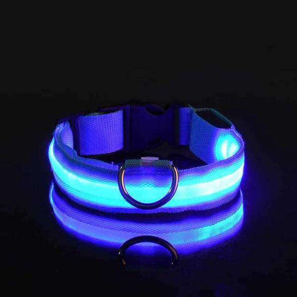 Collar with waterproof LED lighting