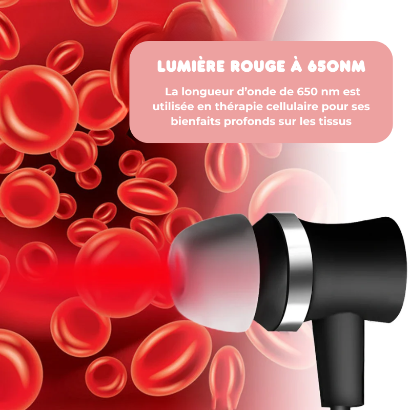 Écouteurs Anti-acouphènes par Thérapie Infrarouge