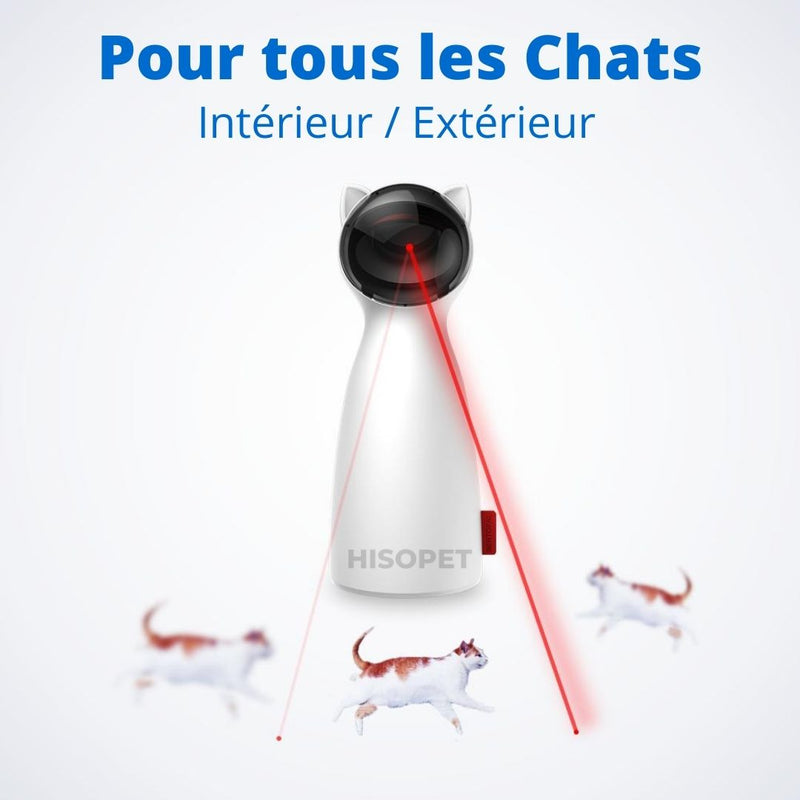 Jouet rotatif laser à LED infrarouge à trois modes pour chat