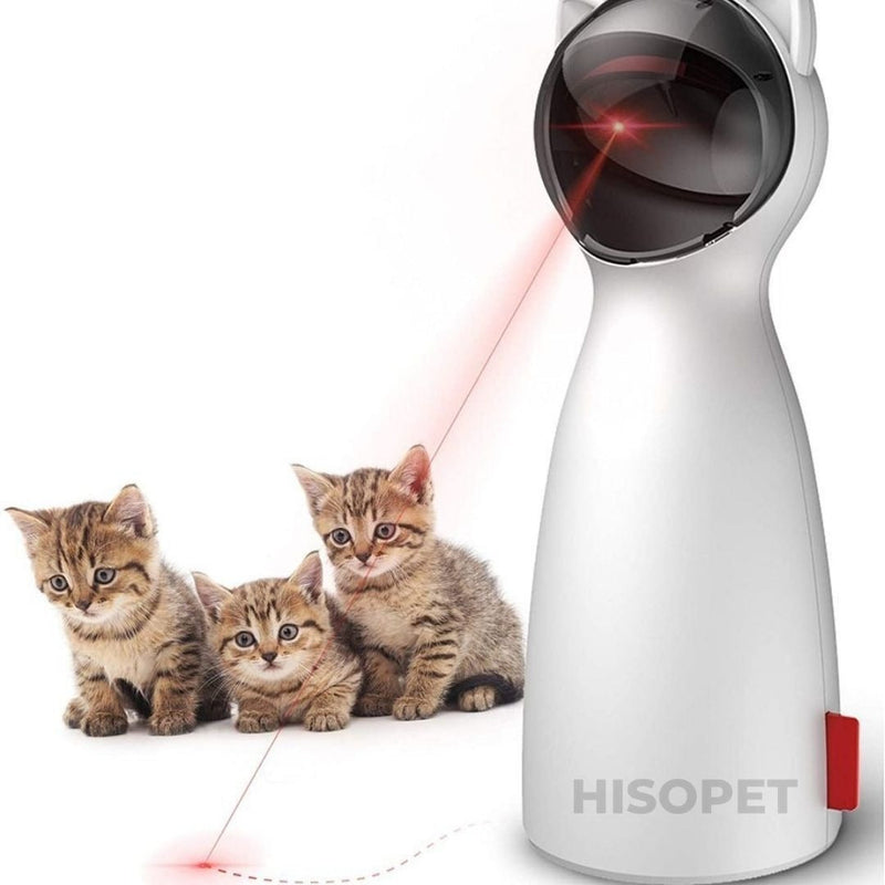 Jouet rotatif laser à LED infrarouge à trois modes pour chat