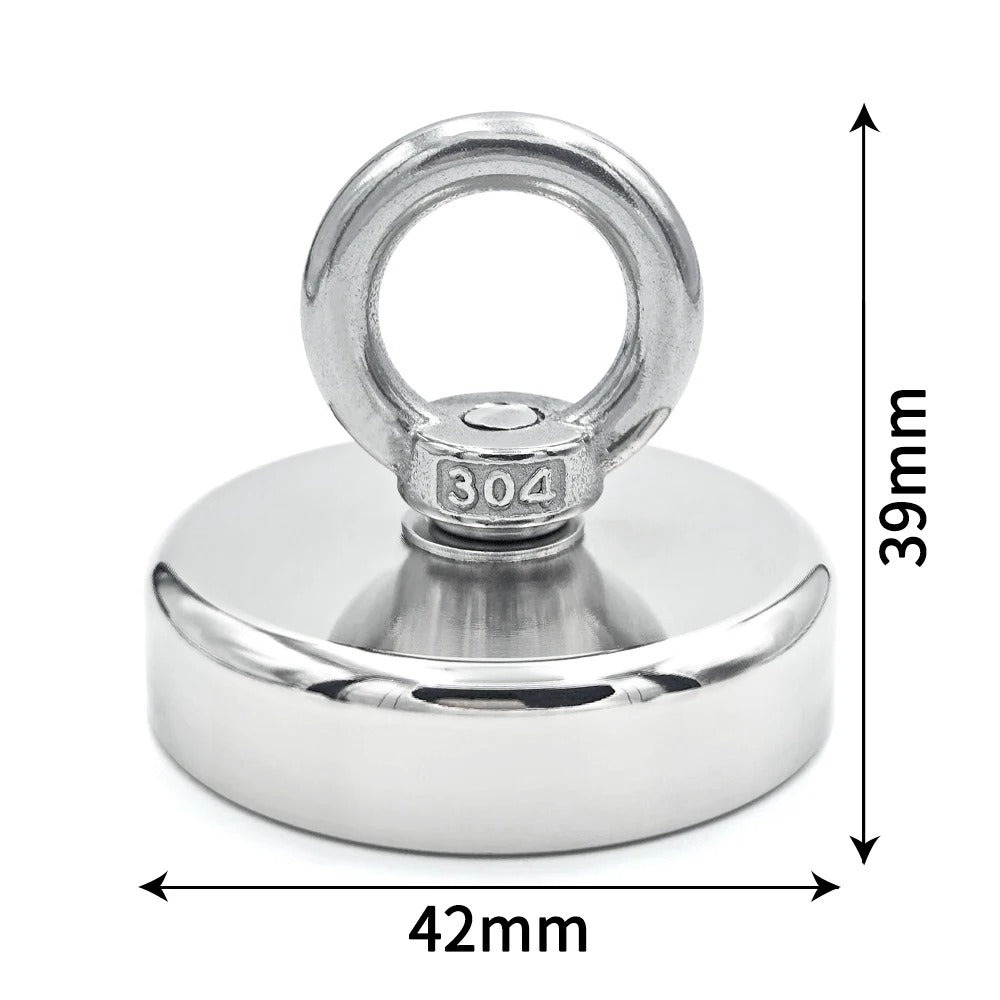 Aimant de Pêche Puissant Jusqu'à 61kg - Corde OFFERTE