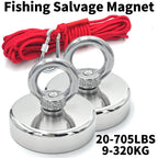 Aimant de Pêche Puissant Jusqu'à 61kg - Corde OFFERTE