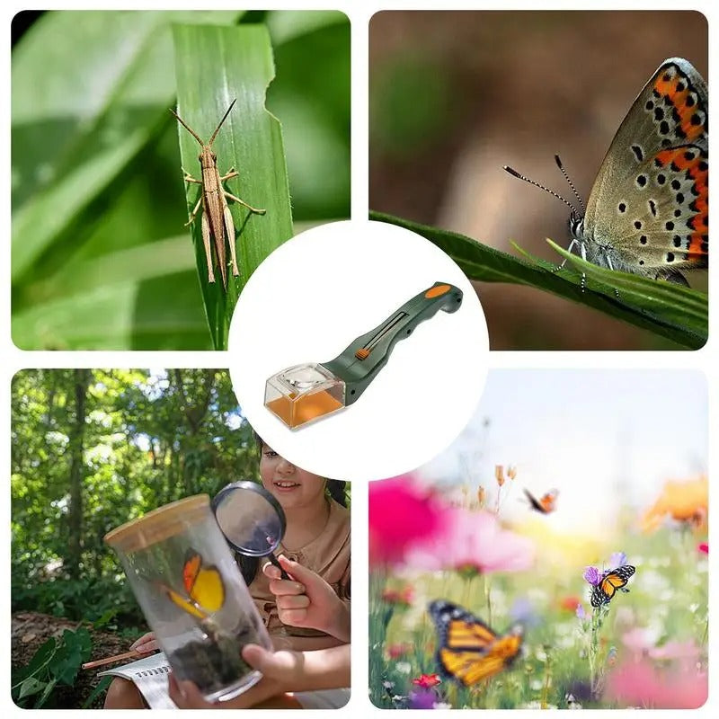 Attrape Insectes avec manche et Loupe d'Observation