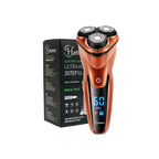 Rasoir électrique 3 têtes sans-fil avec écran LCD 2 en 1