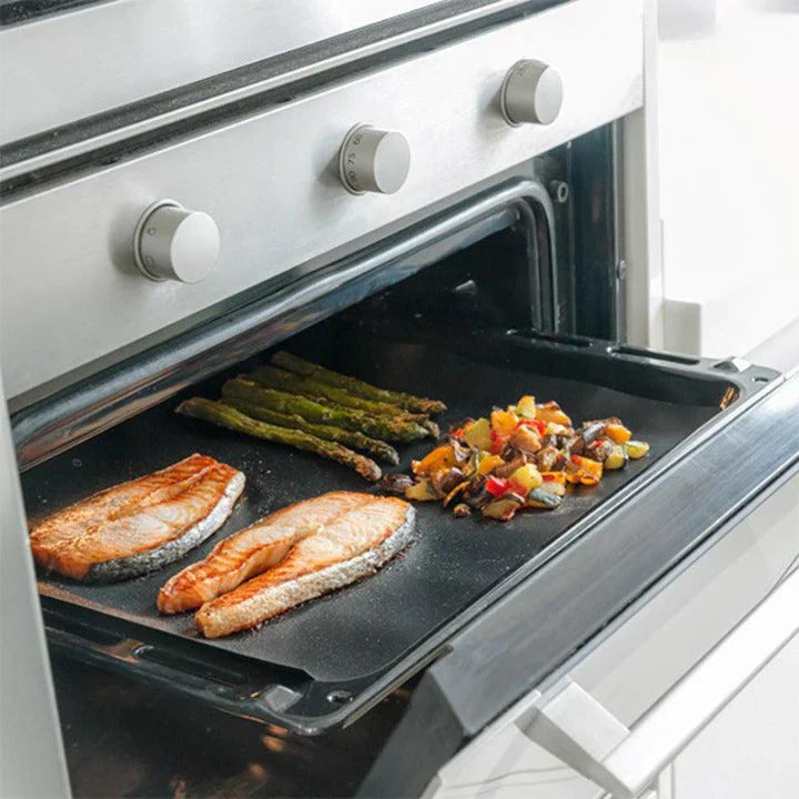 Lot de 2 tapis de cuisson pour four et barbecue