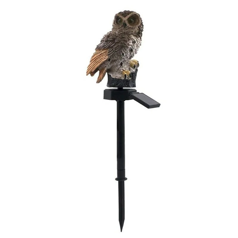 Solar Light Garden Decoration Realistic Owl