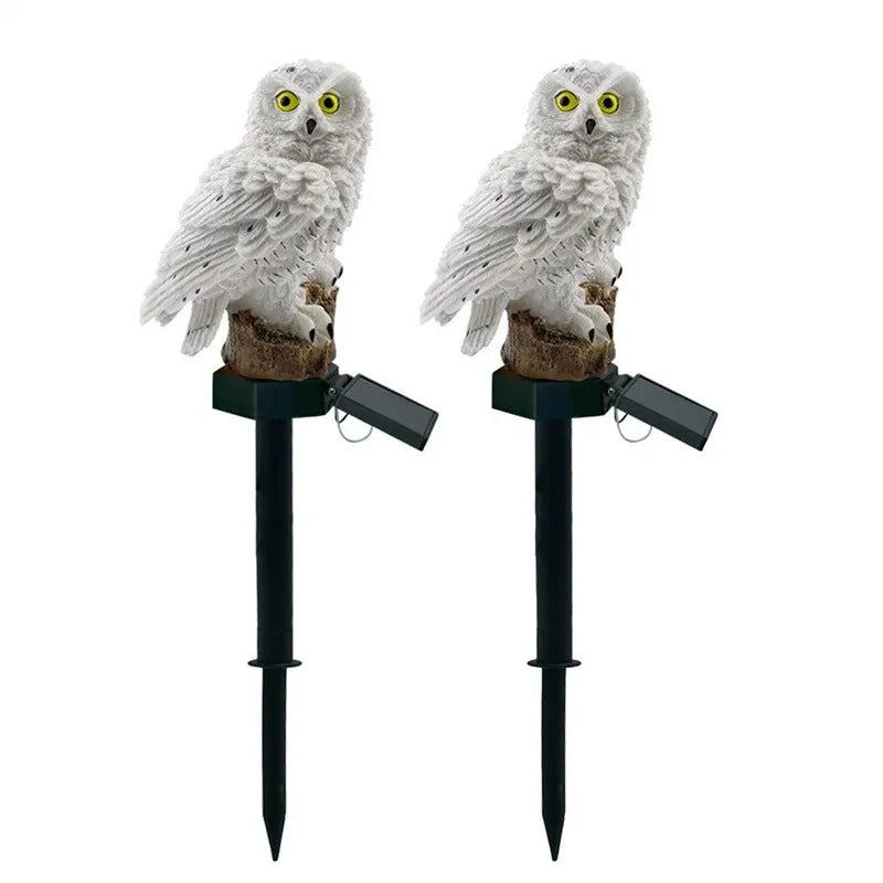 Solar Light Garden Decoration Realistic Owl