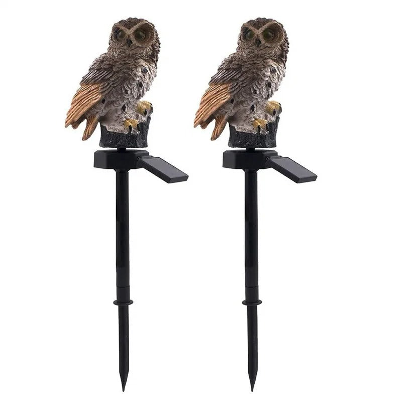 Solar Light Garden Decoration Realistic Owl