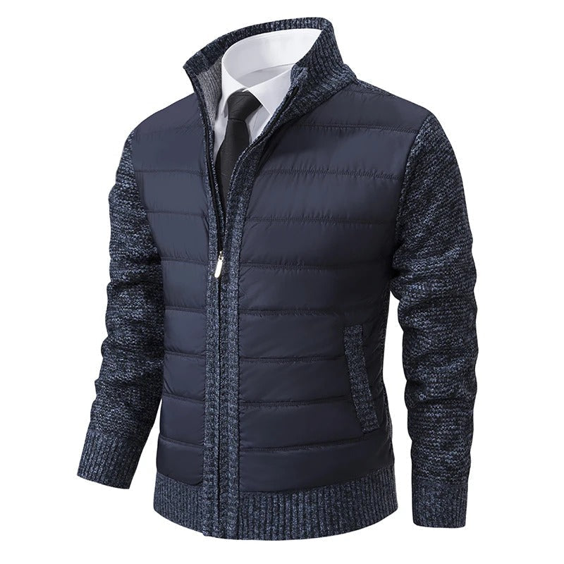 Men's wool cardigan jacket