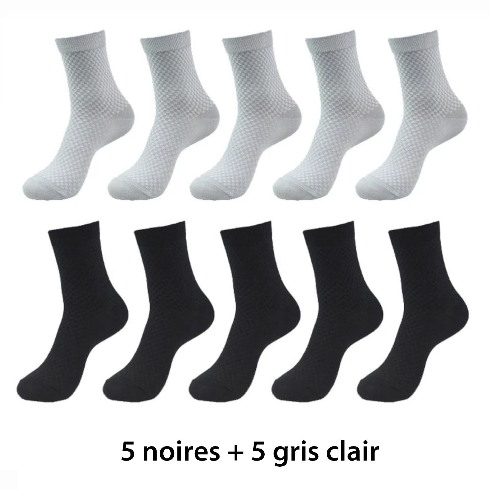 10 pairs of breathable bamboo fiber socks - Free shipping