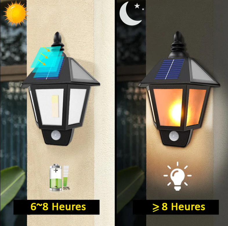 Applique lanterne solaire