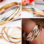 Set de 3 bracelets Jonc Acier