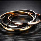 Set de 3 bracelets Jonc Acier