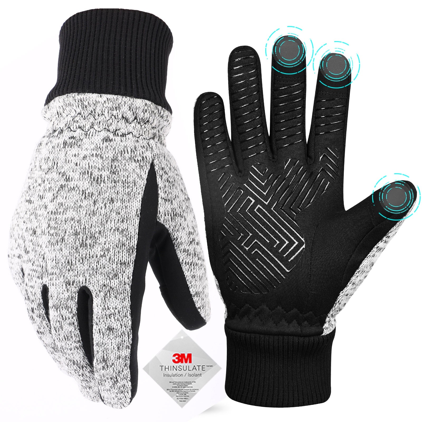 Gants d'hiver pour écran tactile - Chauds, coupe-vent et imperméables Gants d'hiver pour écran tactile - Chauds, coupe-vent et imperméables