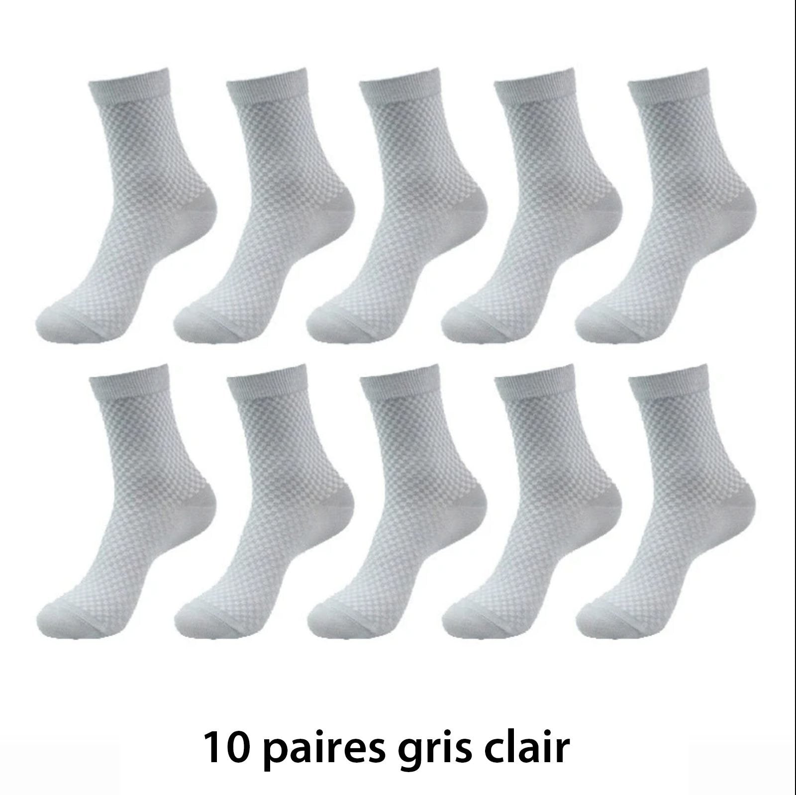 10 pairs of breathable bamboo fiber socks - Free shipping