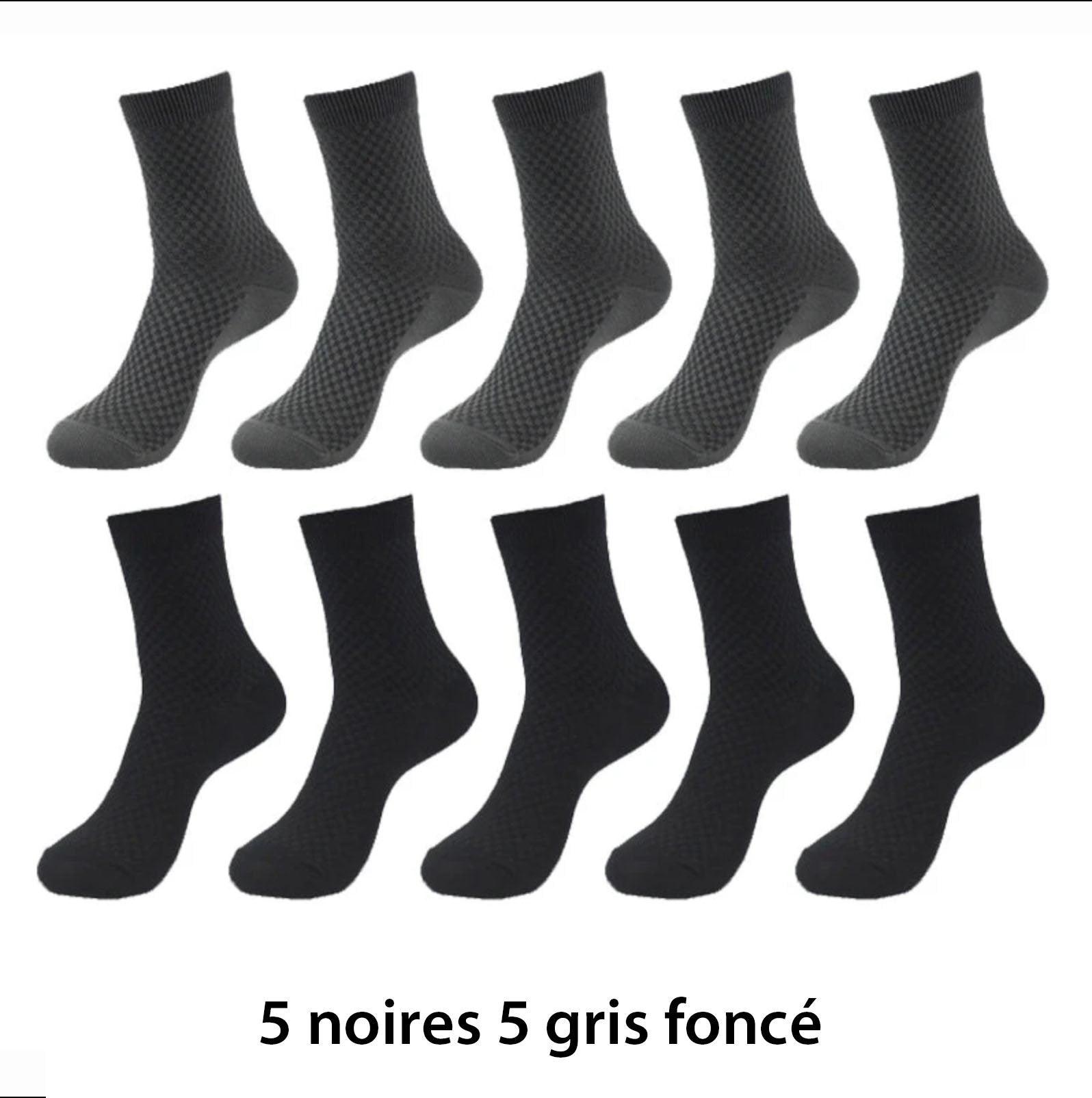 10 pairs of breathable bamboo fiber socks - Free shipping