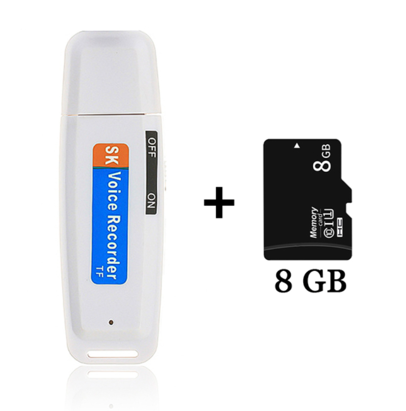Mini dictaphone USB  + Carte SD 8GB OFFERTE