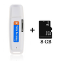 Mini dictaphone USB  + Carte SD 8GB OFFERTE