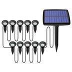 Lot de 10 lampes piquets solaires
