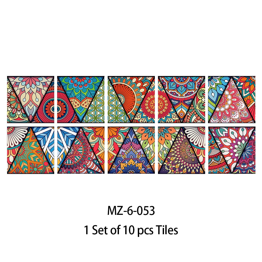 10x Stickers Mosaïque - Carré