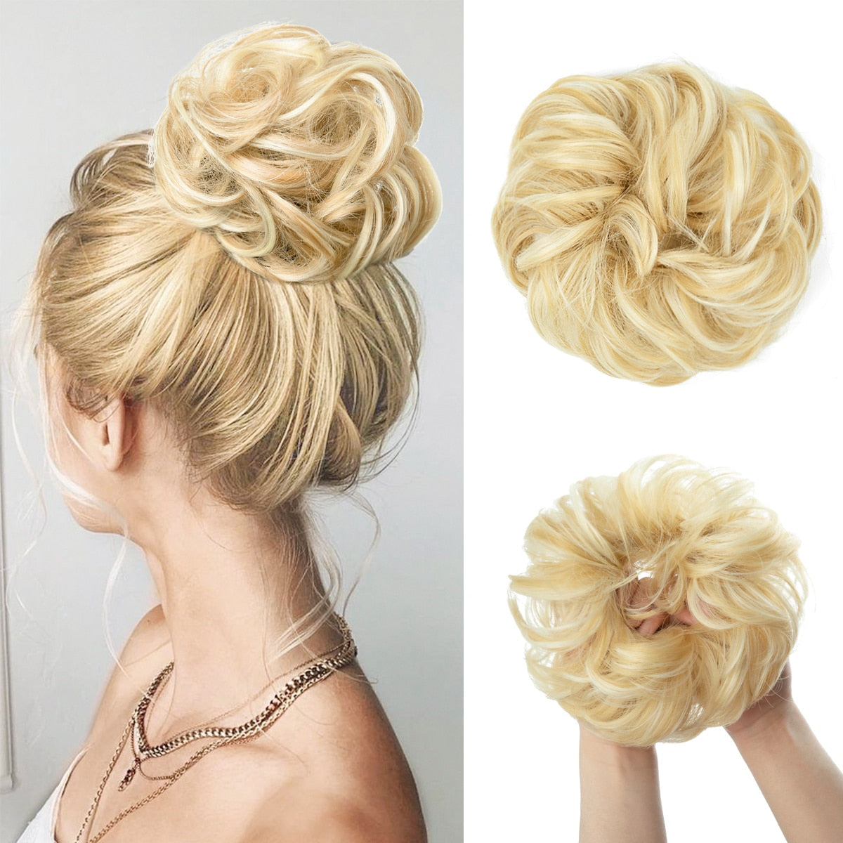 Messy bun scrunchie