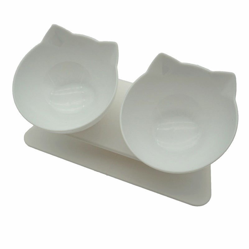 Non-slip double cat bowl