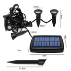 Lot de 10 lampes piquets solaires