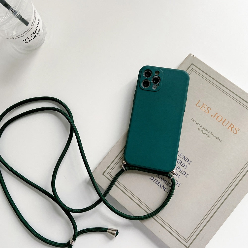 Coque de téléphone avec cordon
