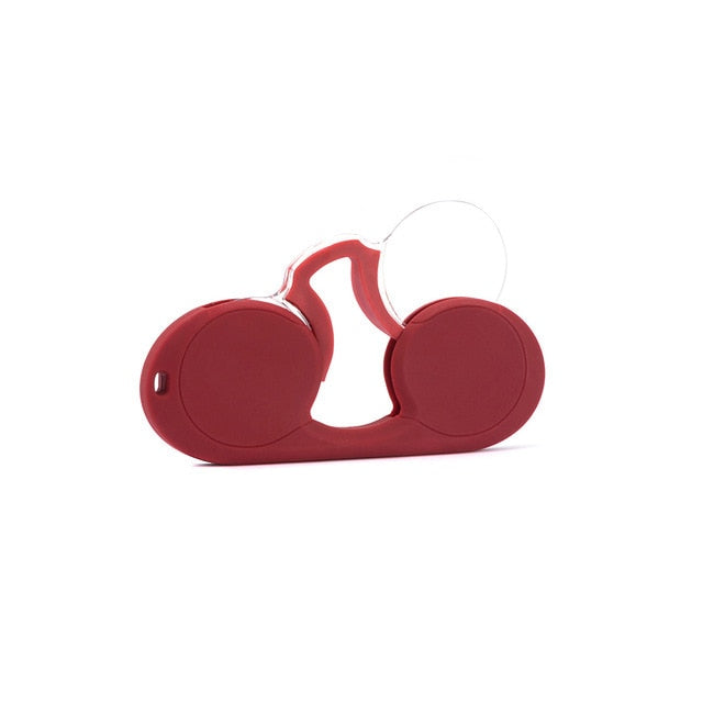 Pince-nez reading glasses without arms