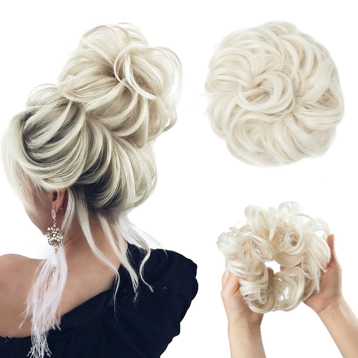 Messy bun scrunchie