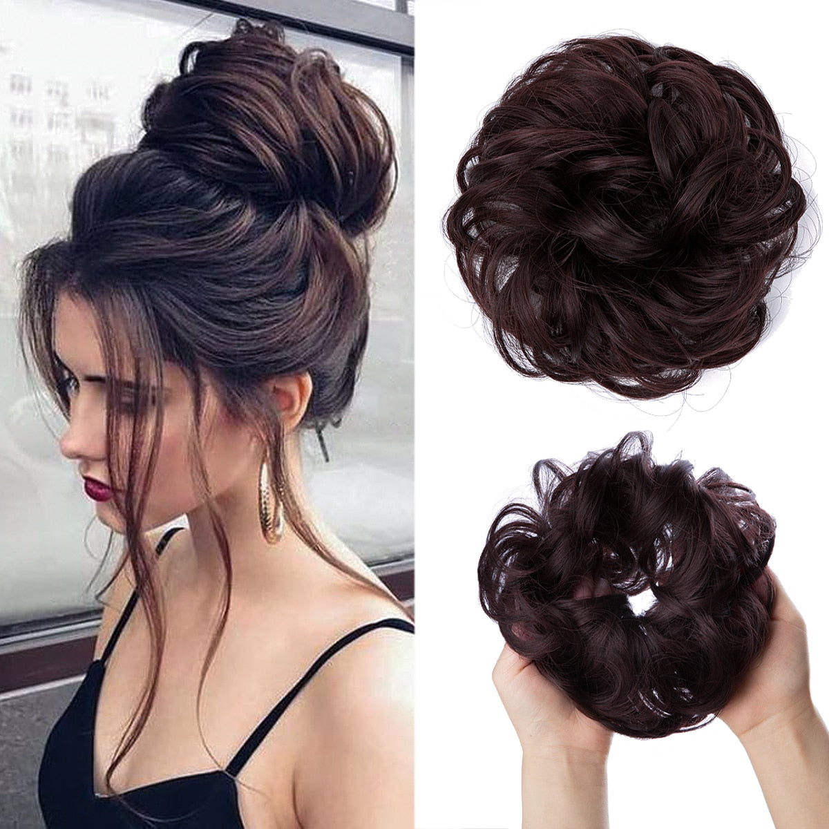 Messy bun scrunchie