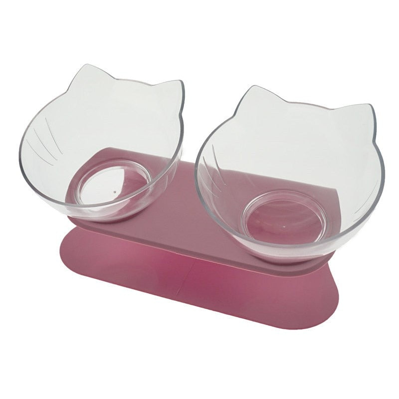 Non-slip double cat bowl