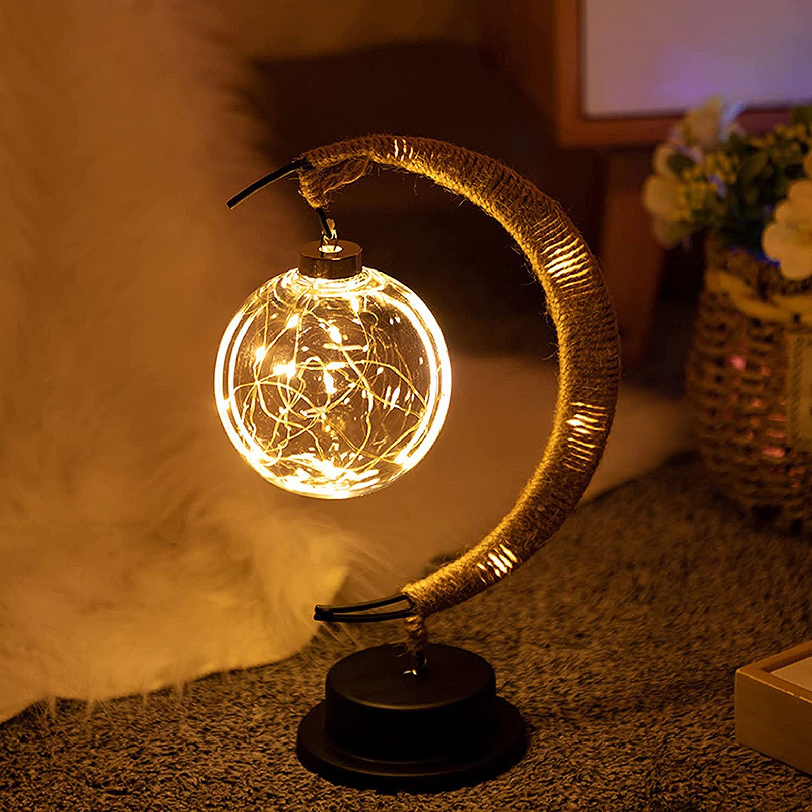 Lampe lune enchantée