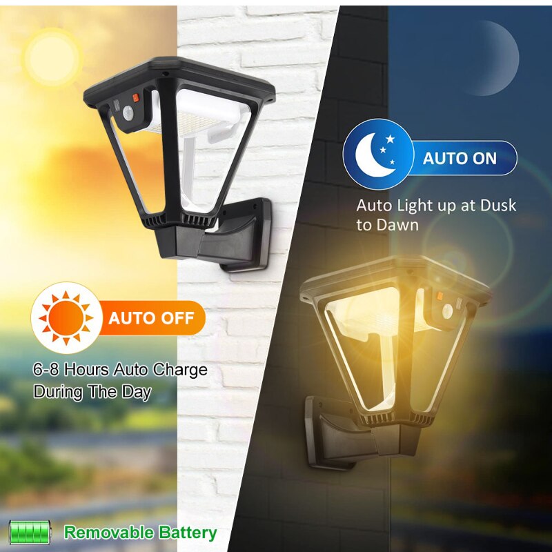 Lampe solaire convertible 2 en 1
