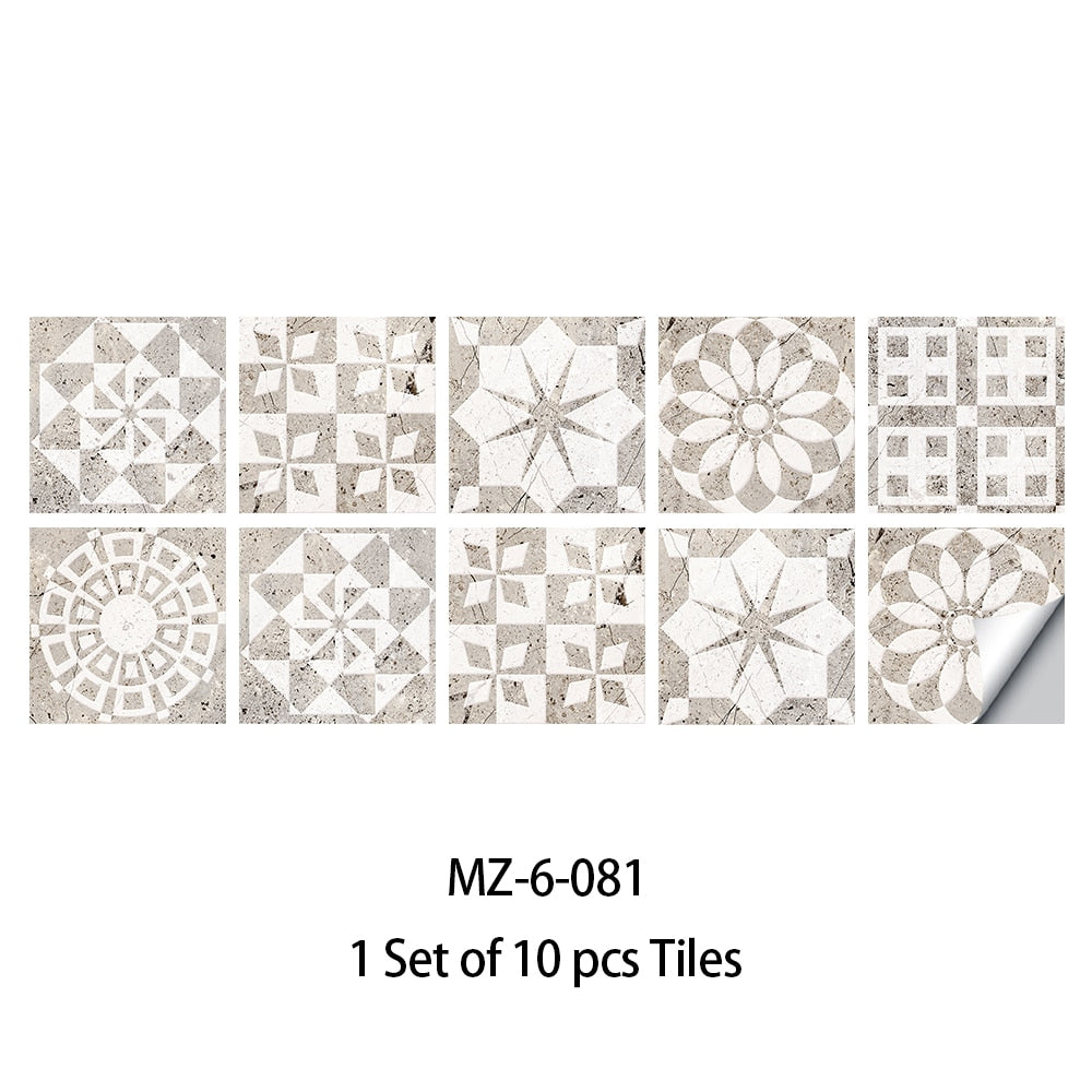 10x Stickers Mosaïque - Carré