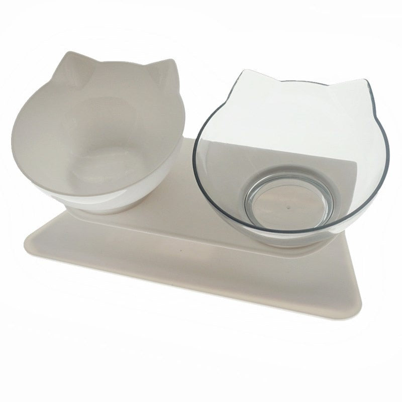 Non-slip double cat bowl