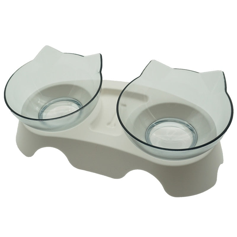 Non-slip double cat bowl